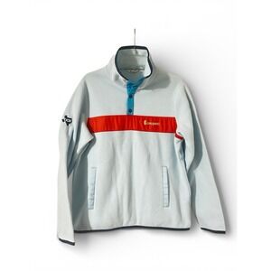 Cotopaxi Pullover Women's Blue Red Teca Fleece Sweater Snap Outdoor Hiking Sz L